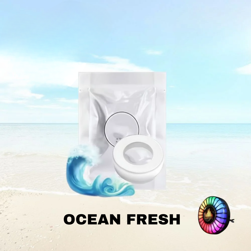 Musiikillinen rytmi LED-autovalo logolla (aromidiffuusorilla)